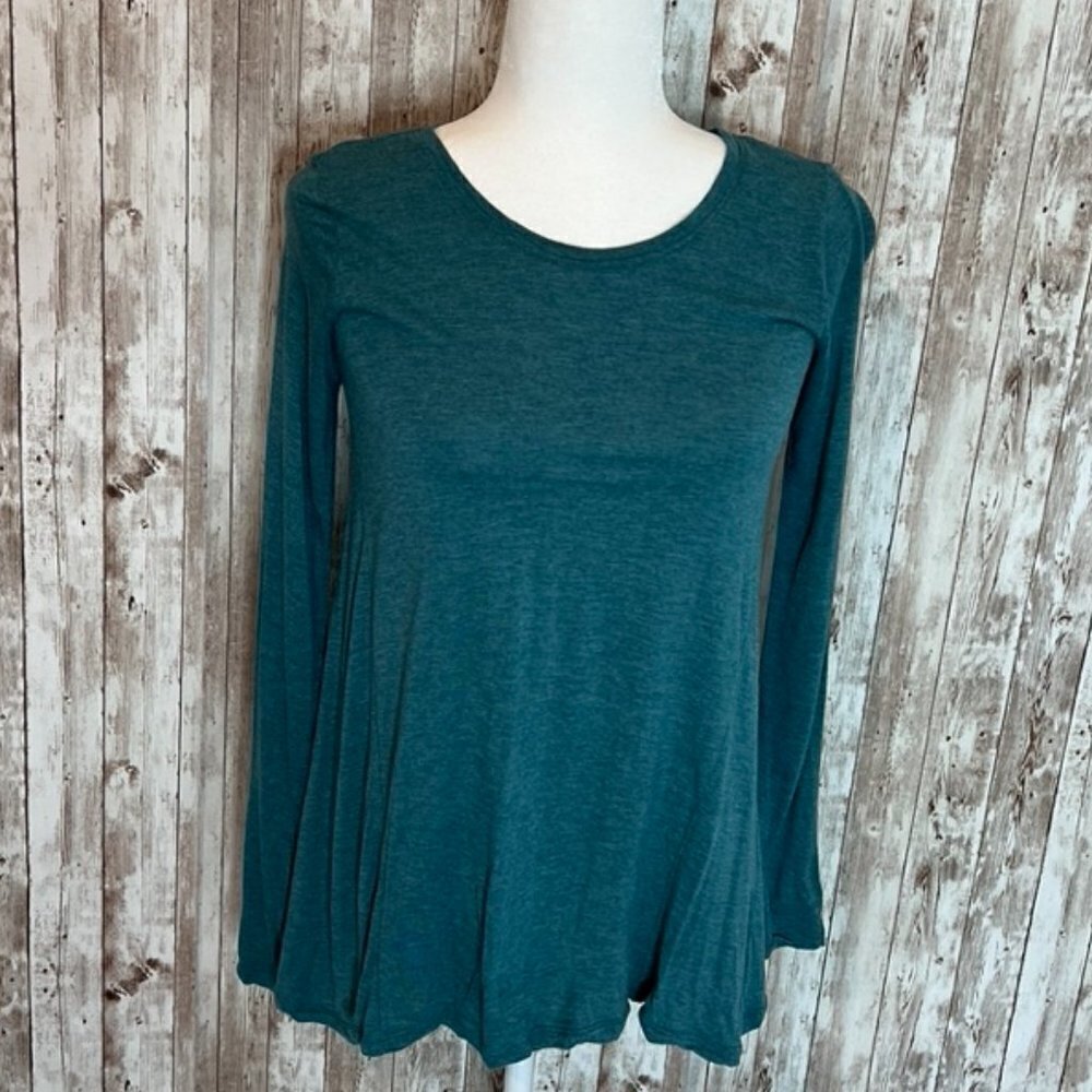 Women's Cabi Teal Long Sleeve Tunic Top size XXS
